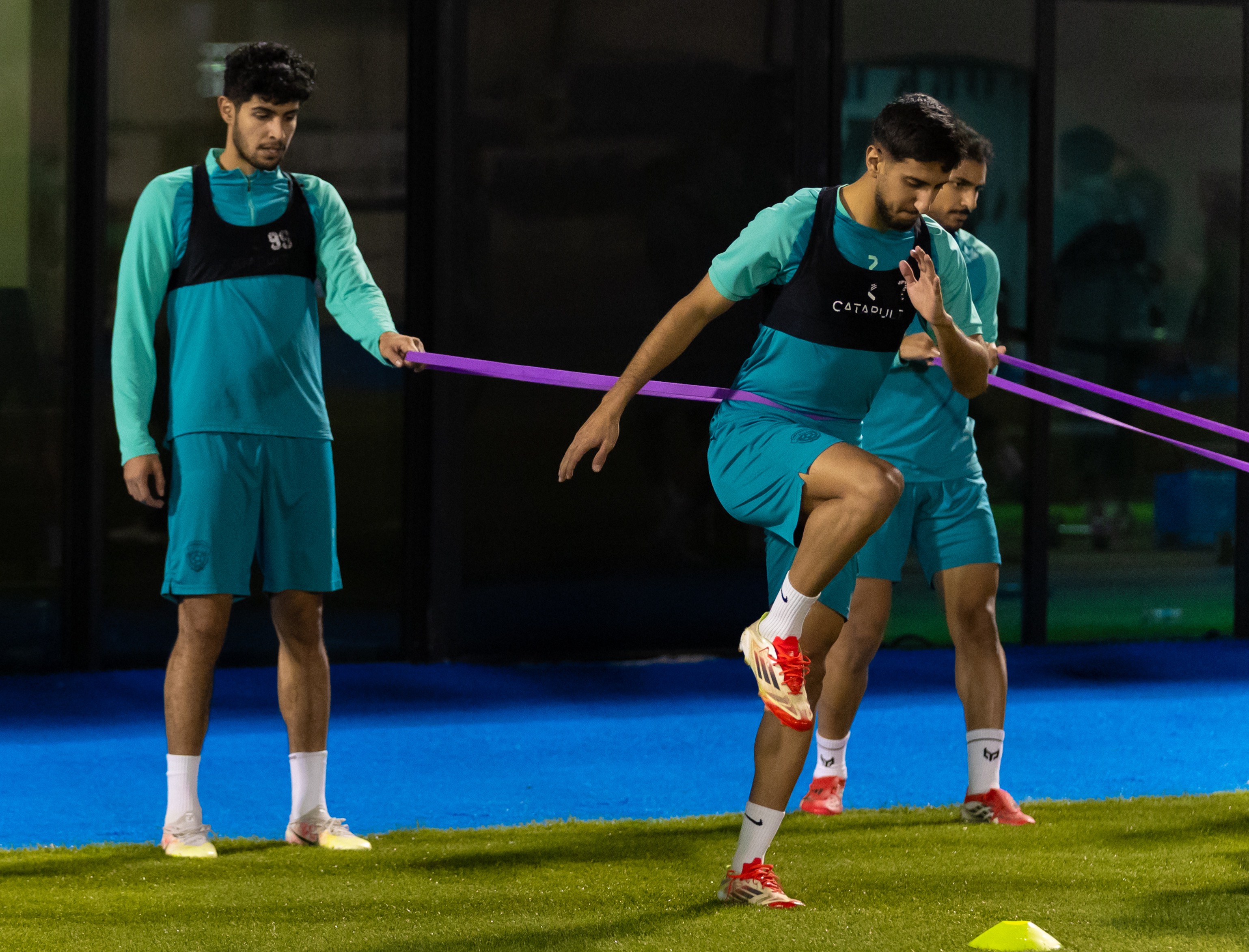 الفيحاء يجري مرانه الرئيس استعداداً لمواجهة الإتفاق