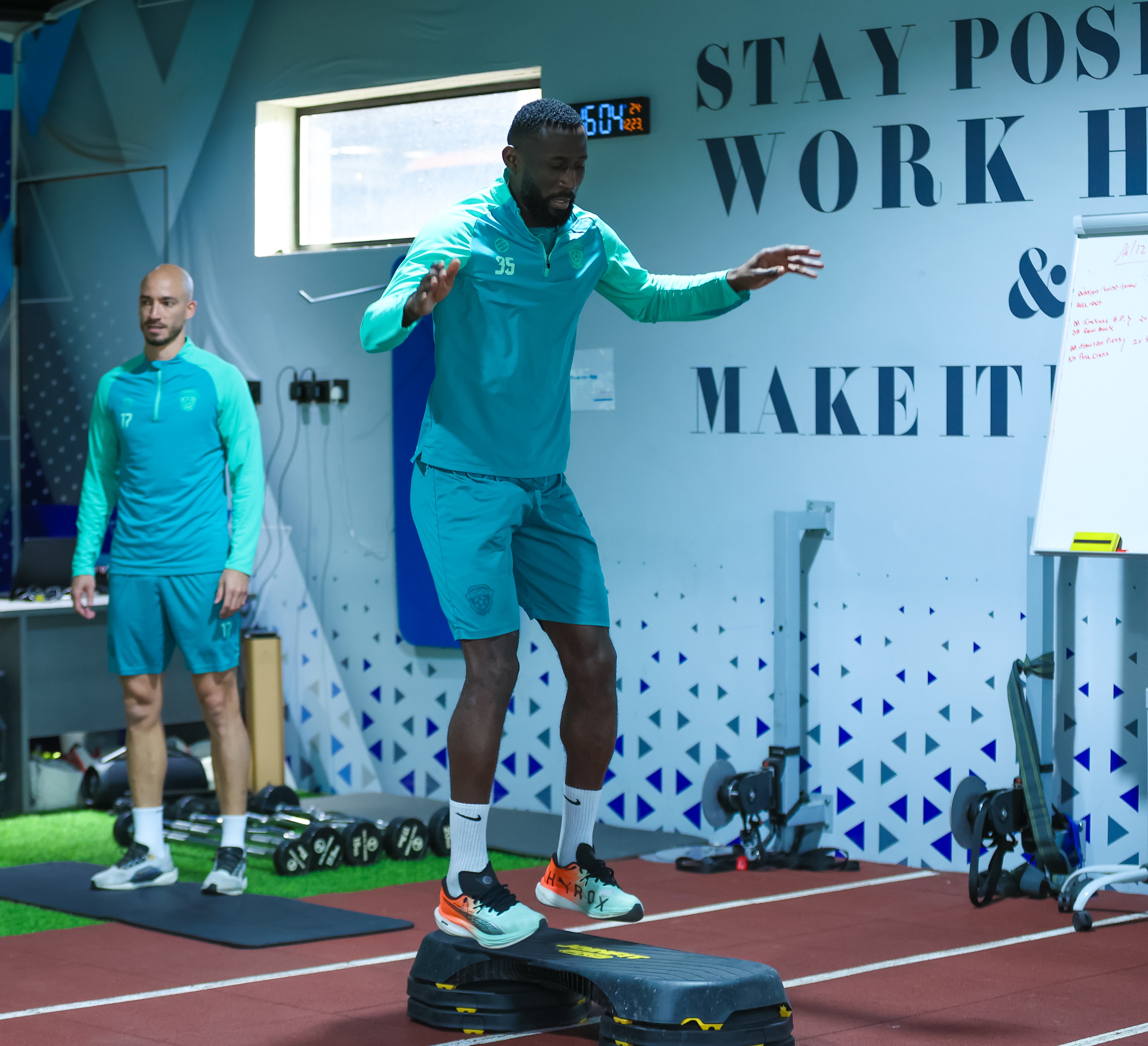 الفيحاء يجري مرانه الرئيس استعداداً لمواجهة الحزم