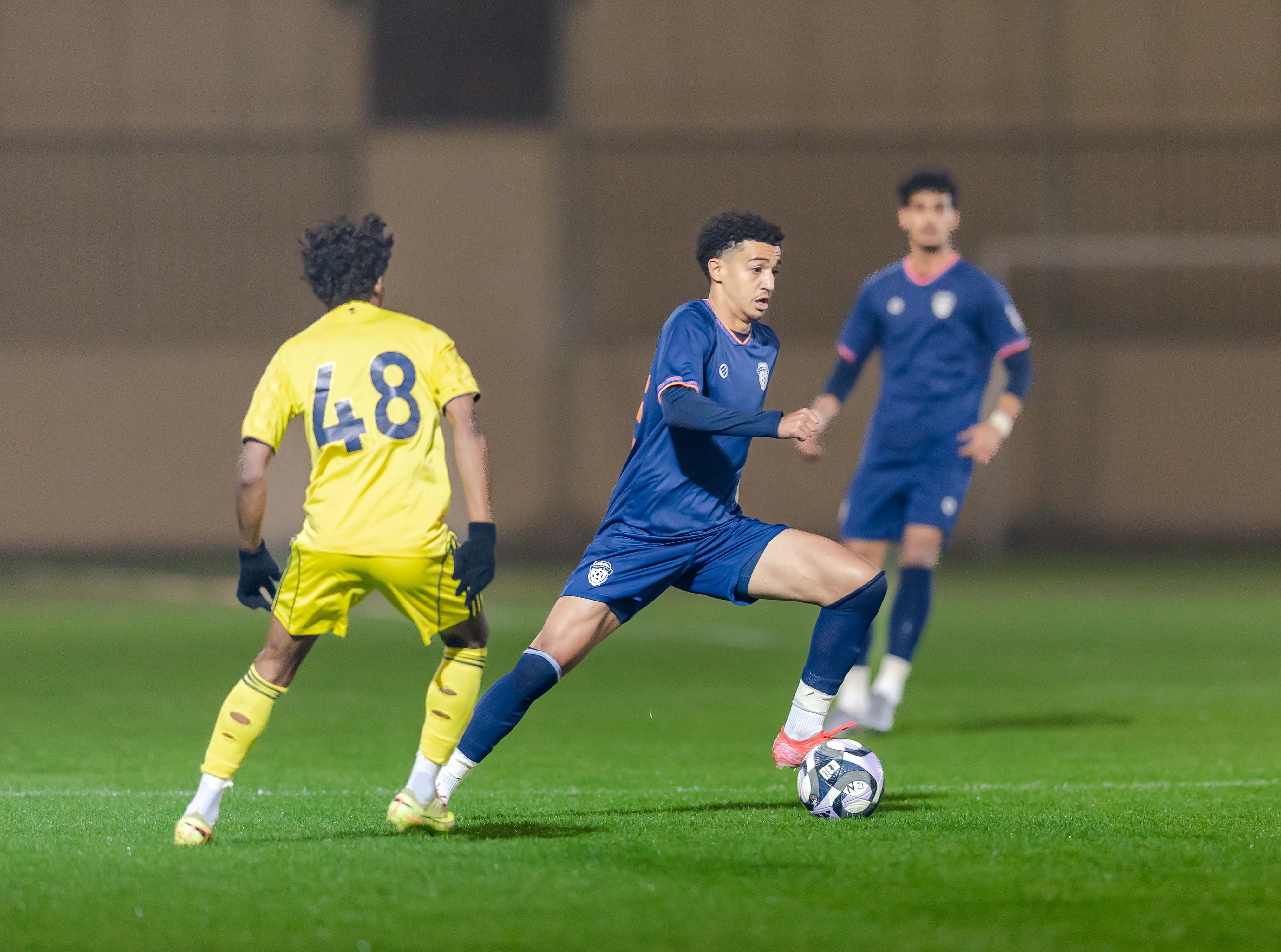 الفيحاء تحت 21 عامًا يتعادل مع نظيره النصر ضمن الجولة العاشرة من دوري جوي للنخبة U21 .