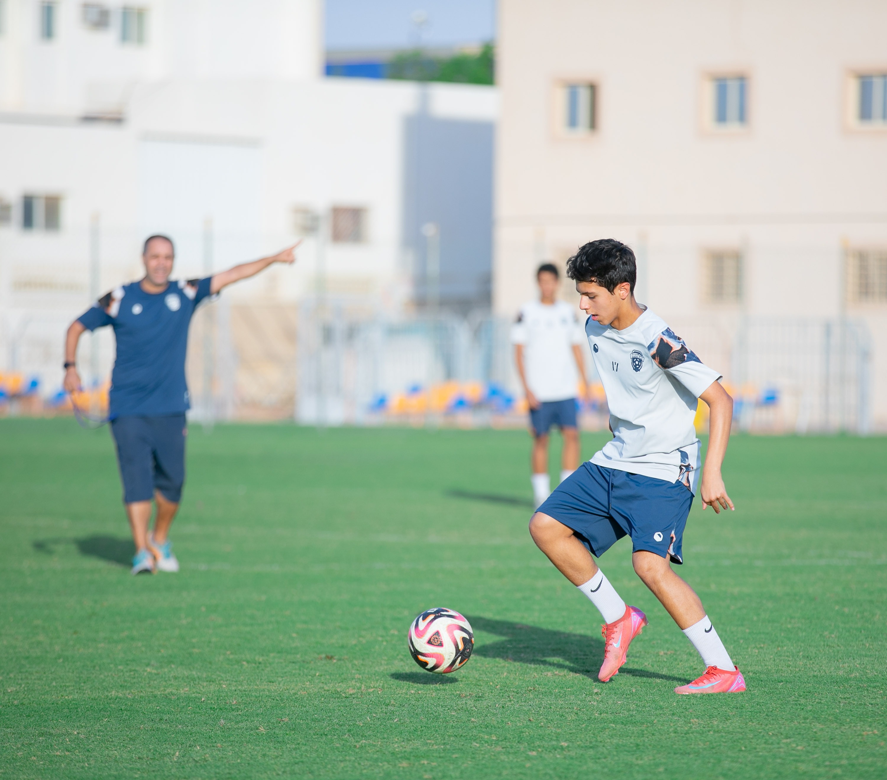الفيحاء تحت 15 سنة يجري تمرينه الرئيس لمواجهة نظيره نادي الطائي
