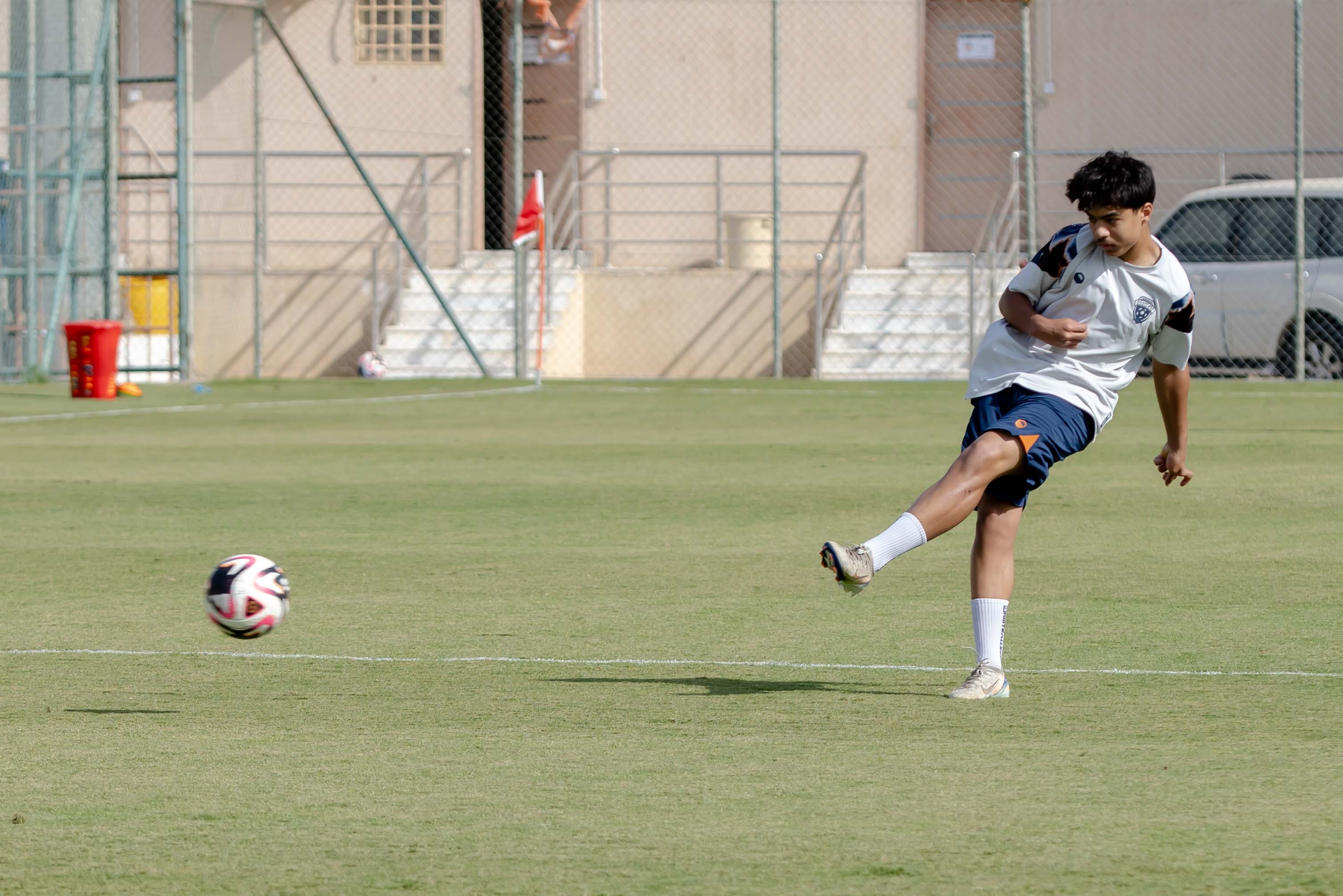 الفيحاء تحت 17 سنة يجري تمرينه الرئيس لمواجهة نظيره نادي الامجاد