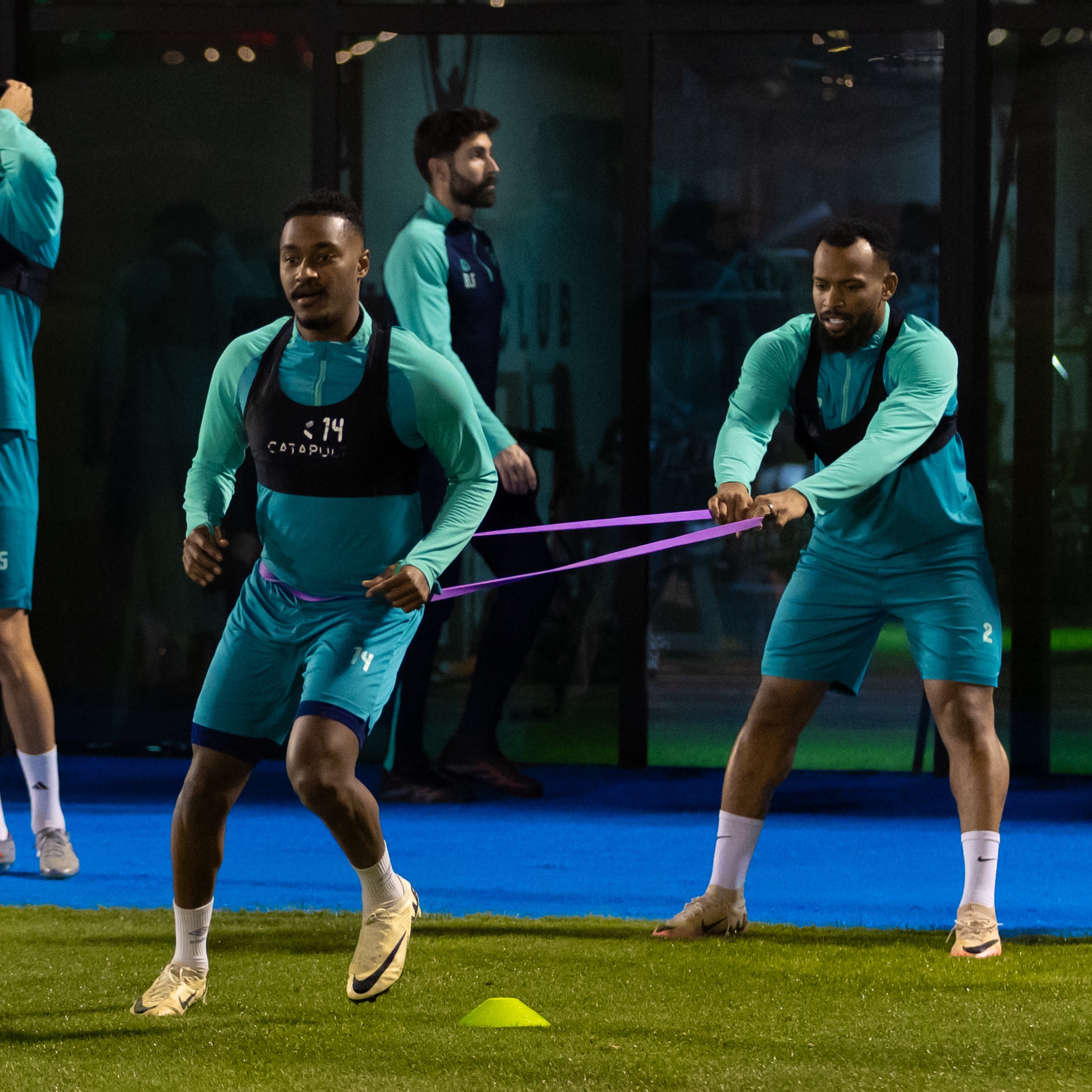 الفيحاء يجري مرانه الرئيس استعداداً لمواجهة الإتفاق