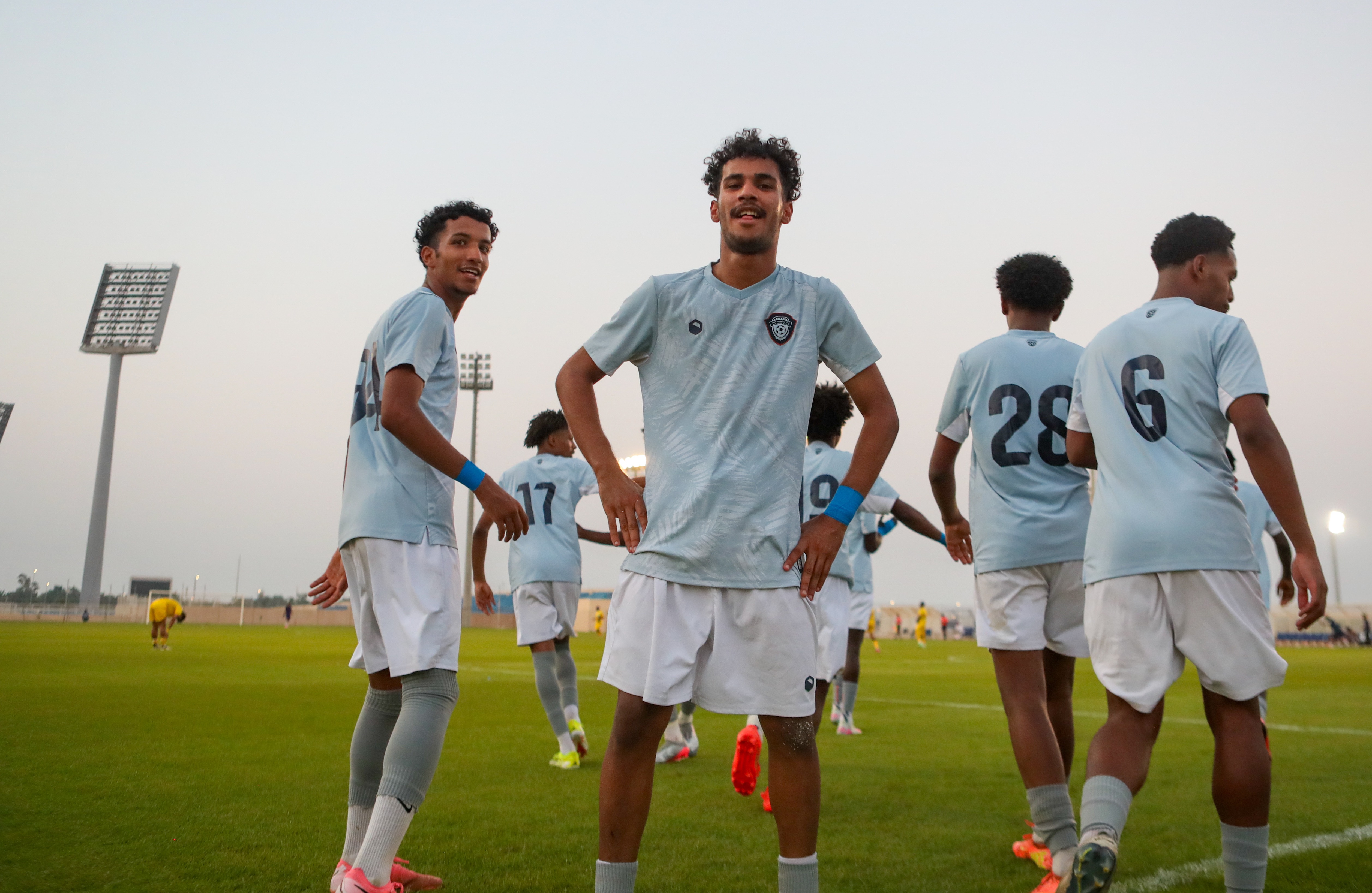 الفيحاء‬⁩ تحت 18 سنة يكسب لقاء نظيرة نادي الجيل بستة أهداف .