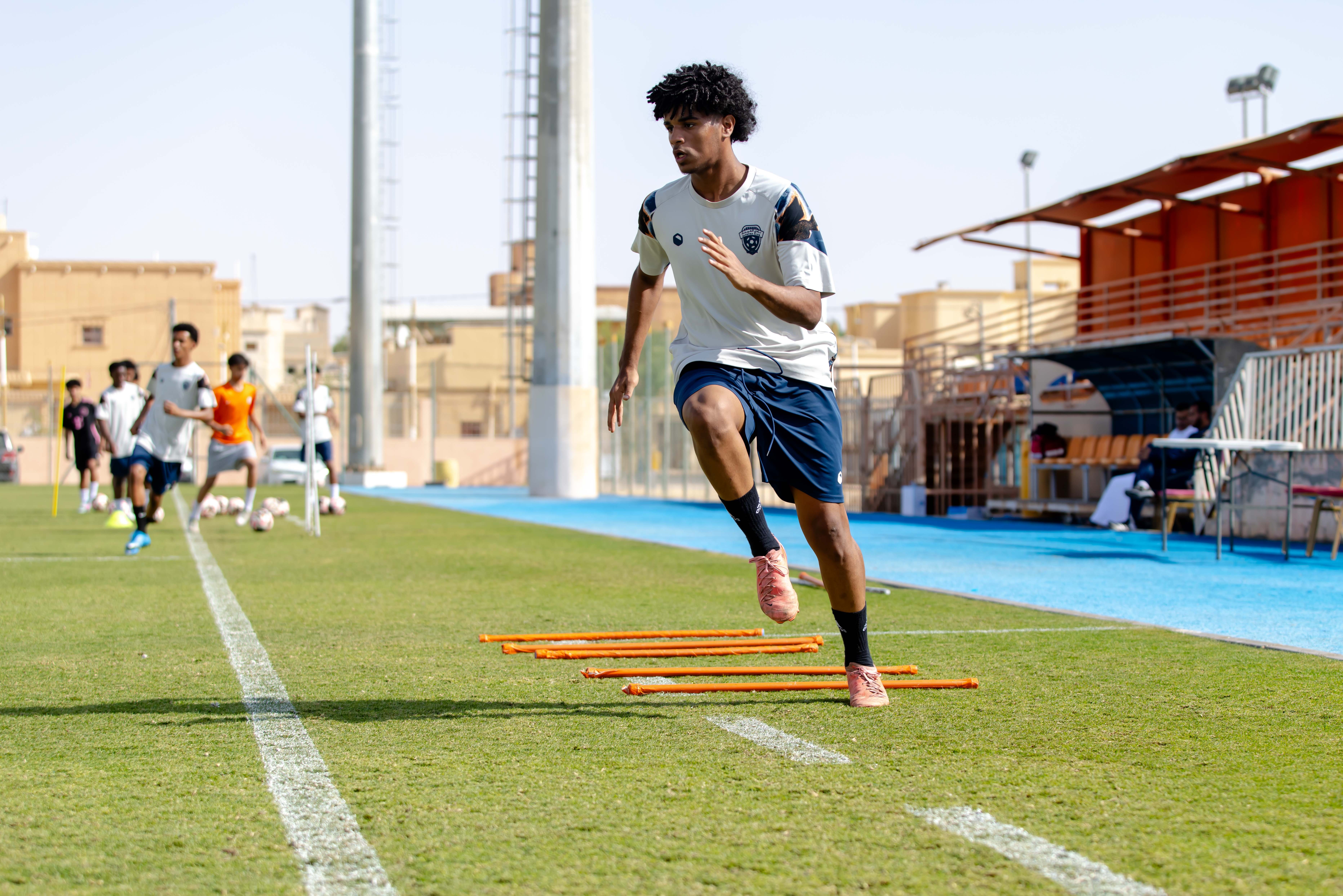 الفيحاء تحت 17 سنة يجري تمرينه الرئيس لمواجهة نظيره نادي الامجاد