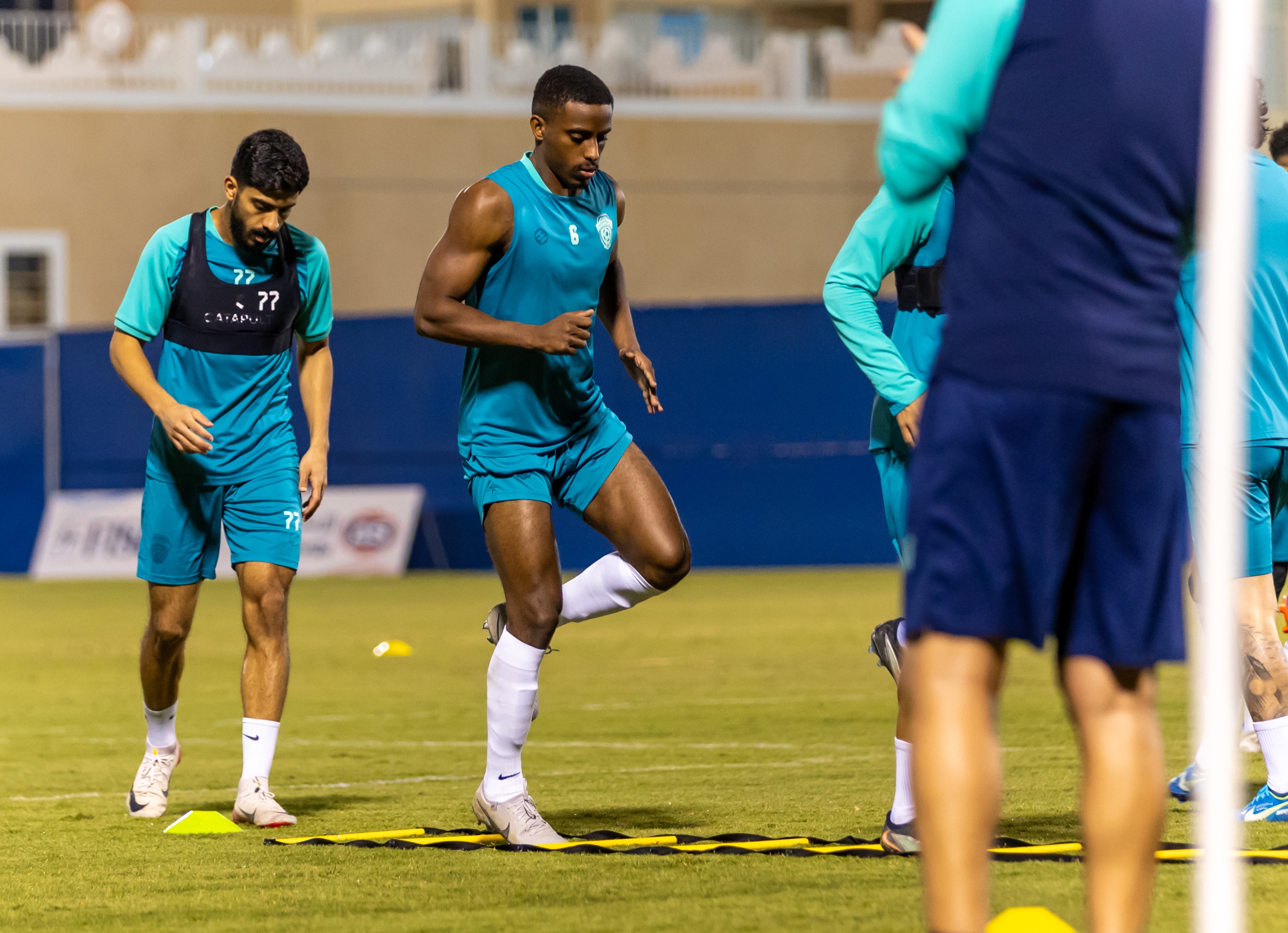 الفيحاء يواصل تدريباته اليومية بحصة مسائية في المجمعة