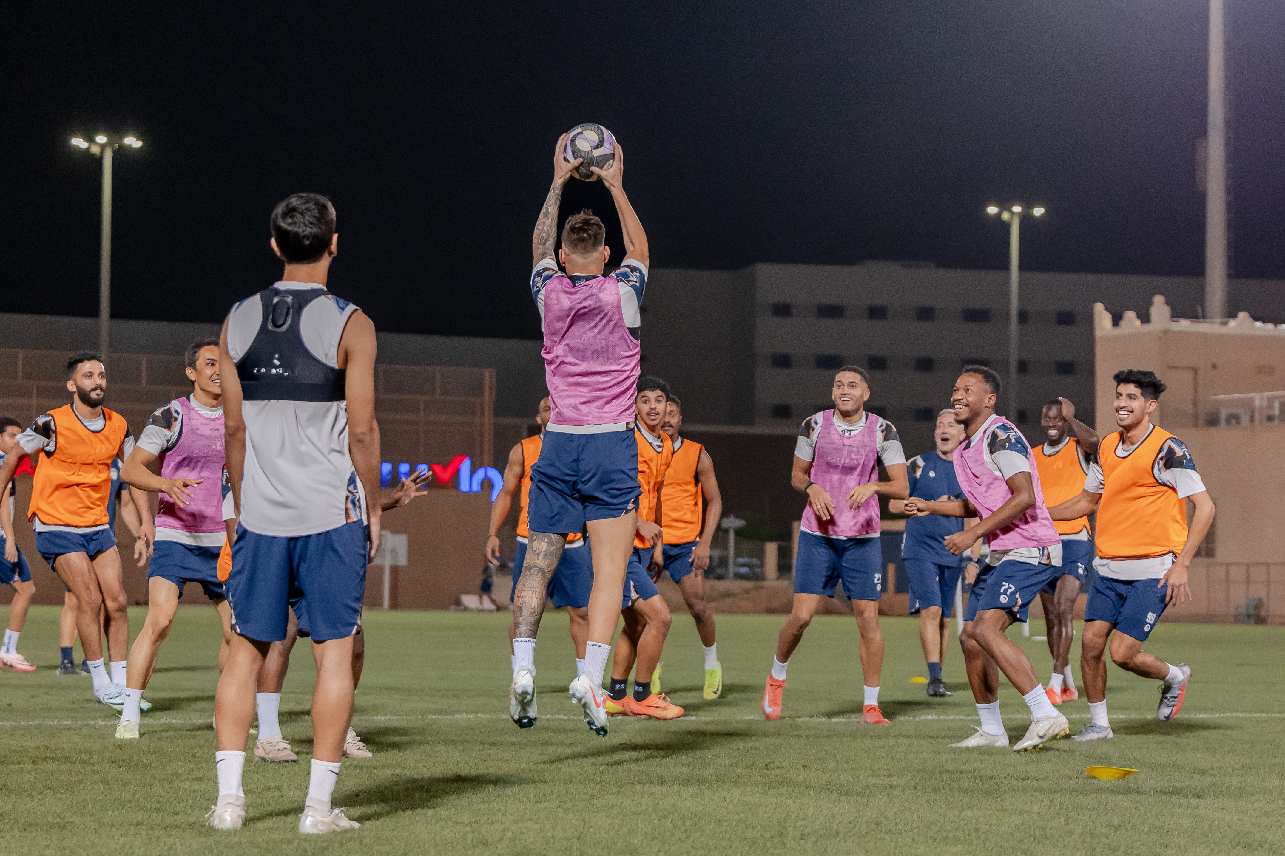 الفيحاء يجري مرانه الرئيس استعداداً لمواجهة الإتحاد