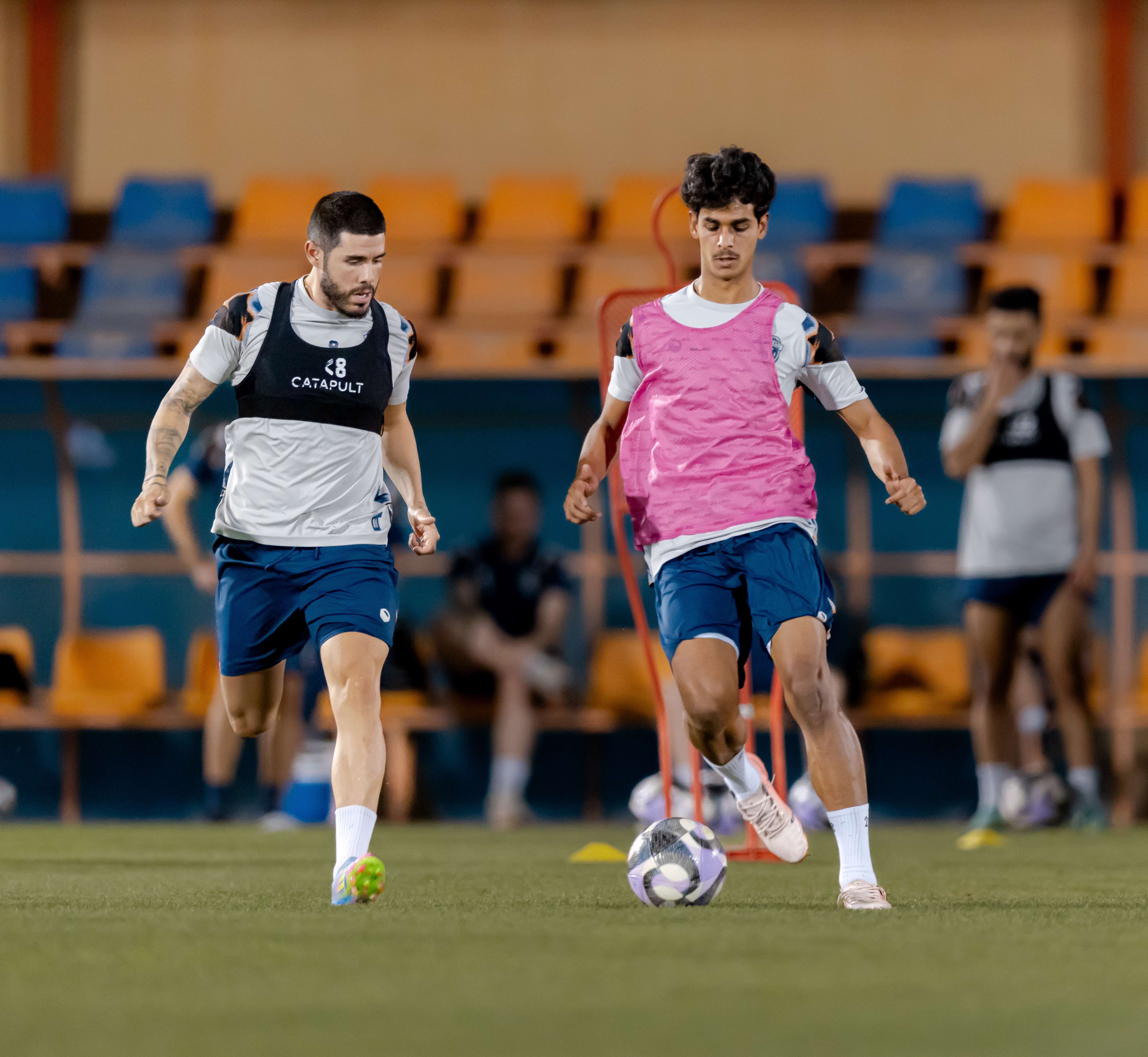 الفيحاء يجري مرانه الرئيس استعداداً لمواجهة الأخدود