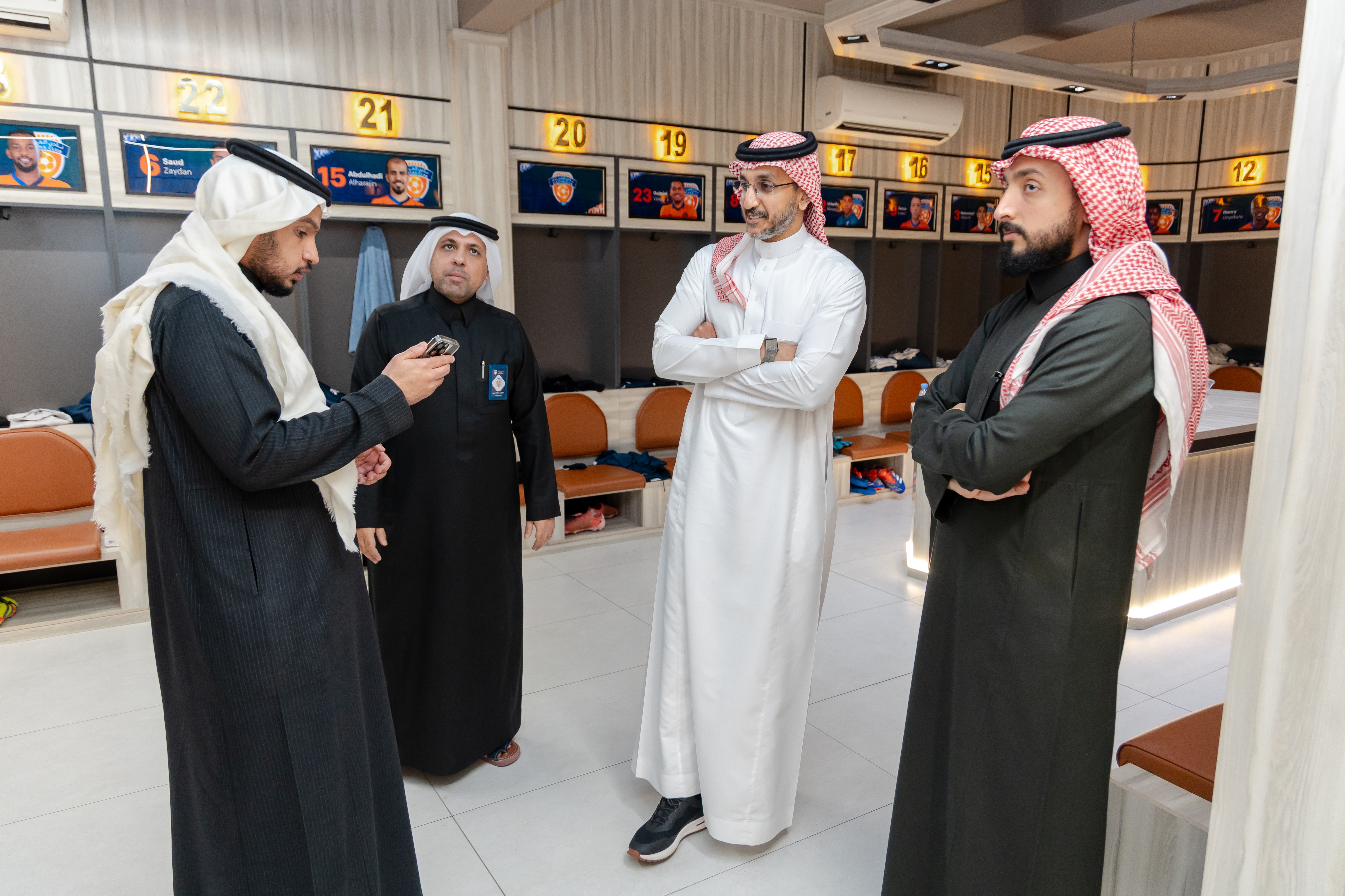 أمين عام الاتحاد السعودي لكرة القدم الأستاذ إبراهيم القاسم يزور نادي الفيحاء