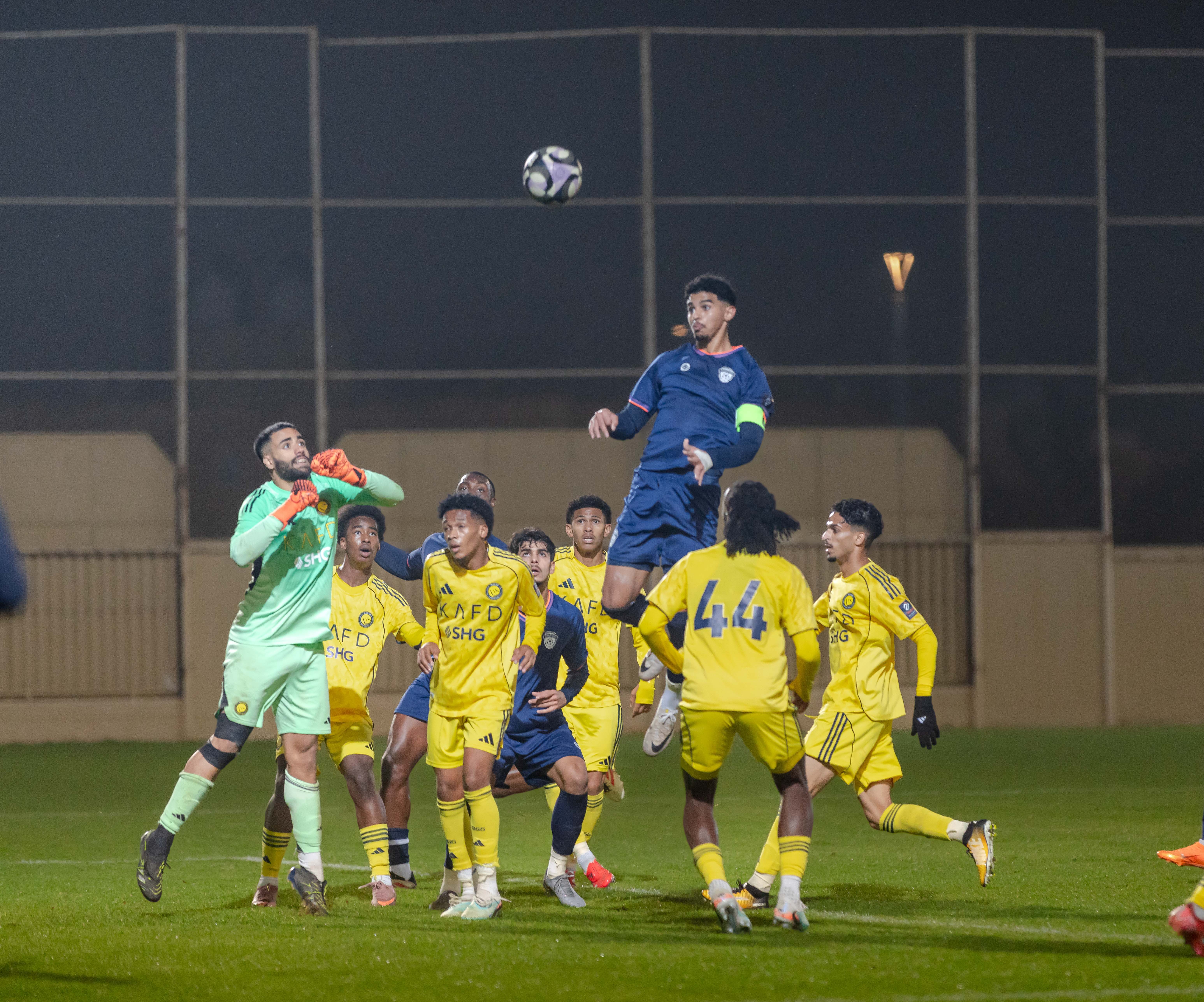 الفيحاء تحت 21 عامًا يتعادل مع نظيره النصر ضمن الجولة العاشرة من دوري جوي للنخبة U21 .