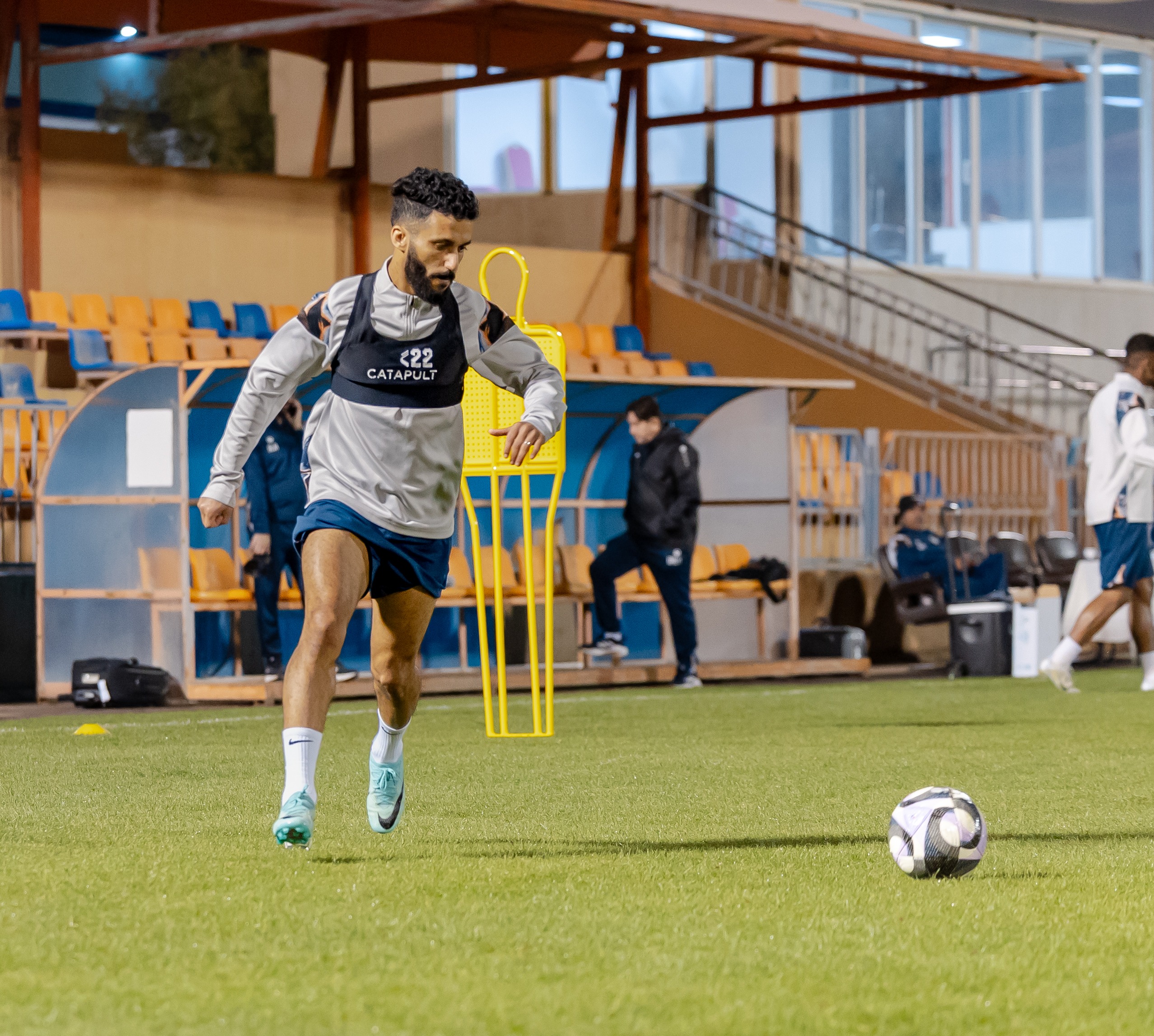 الفيحاء يجري مرانه الرئيس استعداداً لمواجهة الرياض الودية