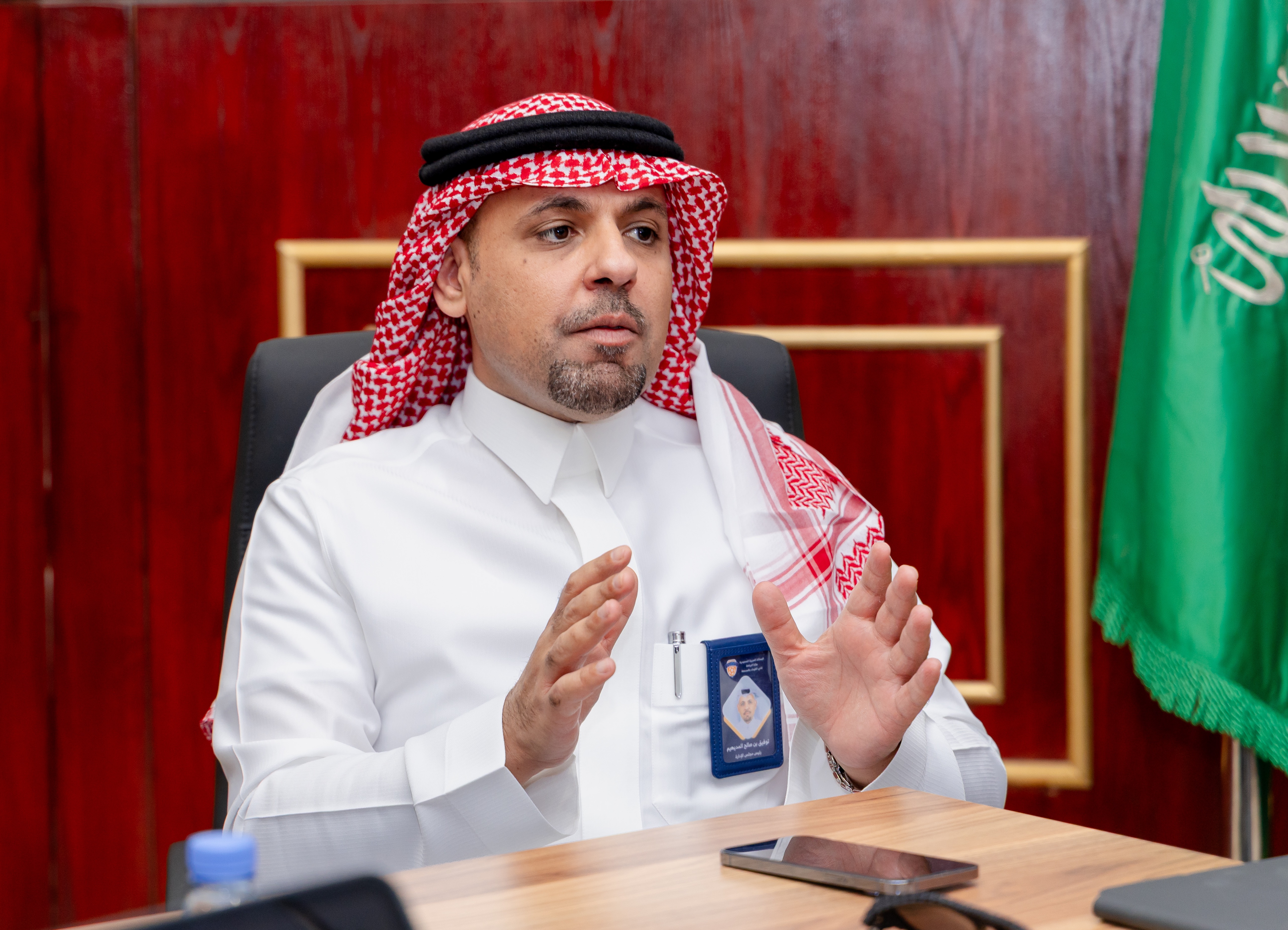 المدير الرياضي برابطة دوري المحترفين السيد مايكل إيمينالو يزور الفيحاء