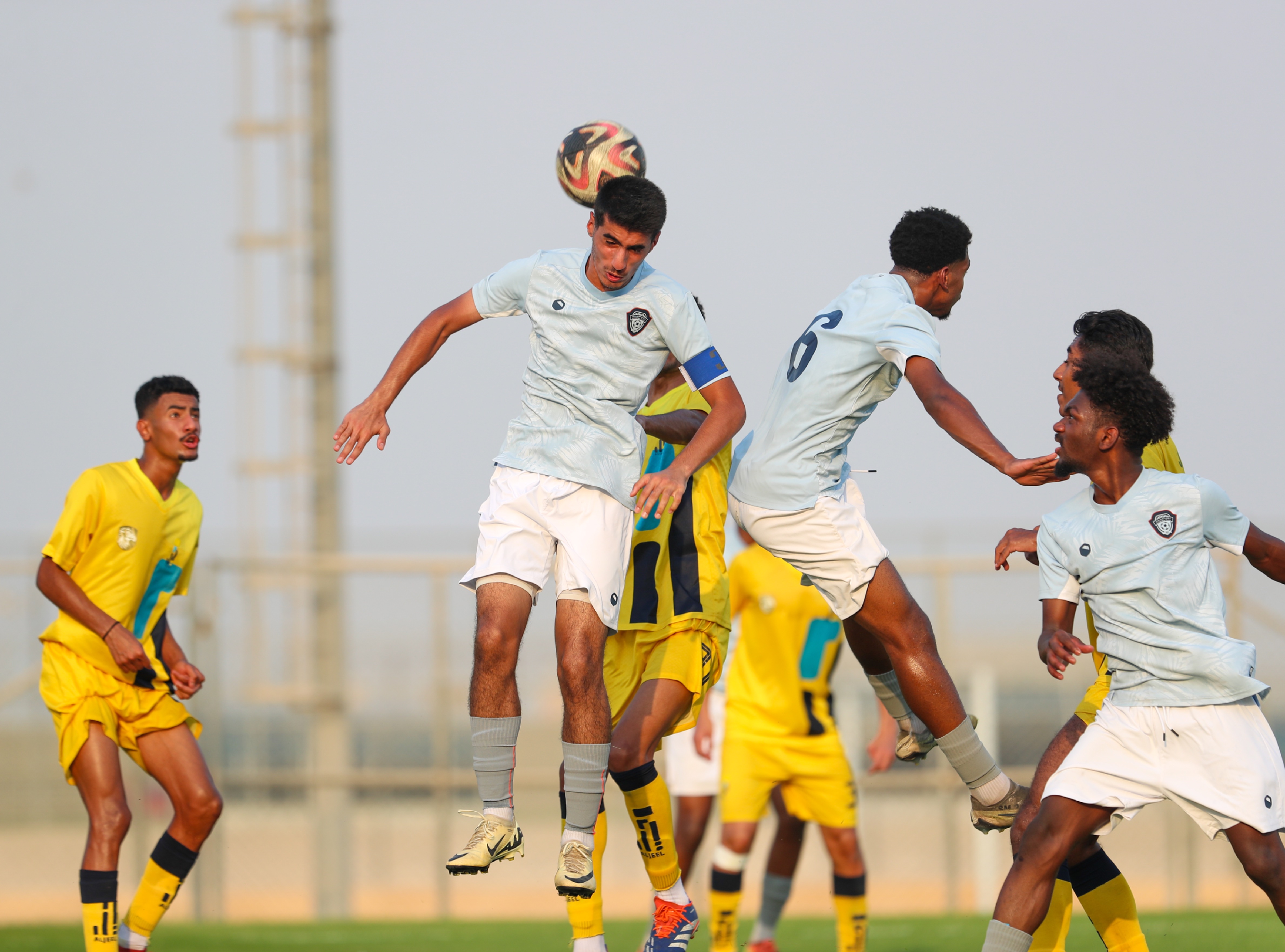 الفيحاء‬⁩ تحت 18 سنة يكسب لقاء نظيرة نادي الجيل بستة أهداف .