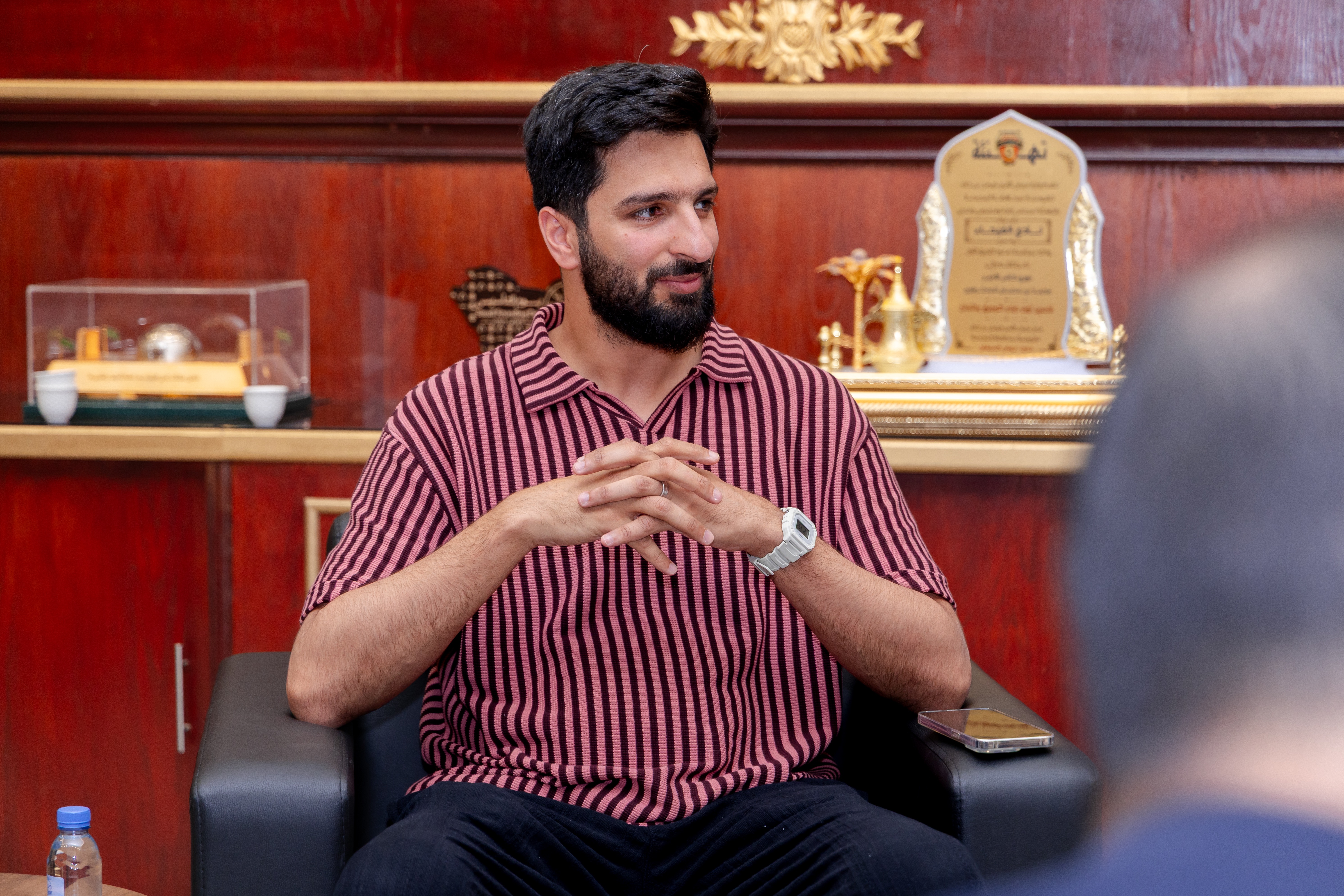 المدير الرياضي برابطة دوري المحترفين السيد مايكل إيمينالو يزور الفيحاء