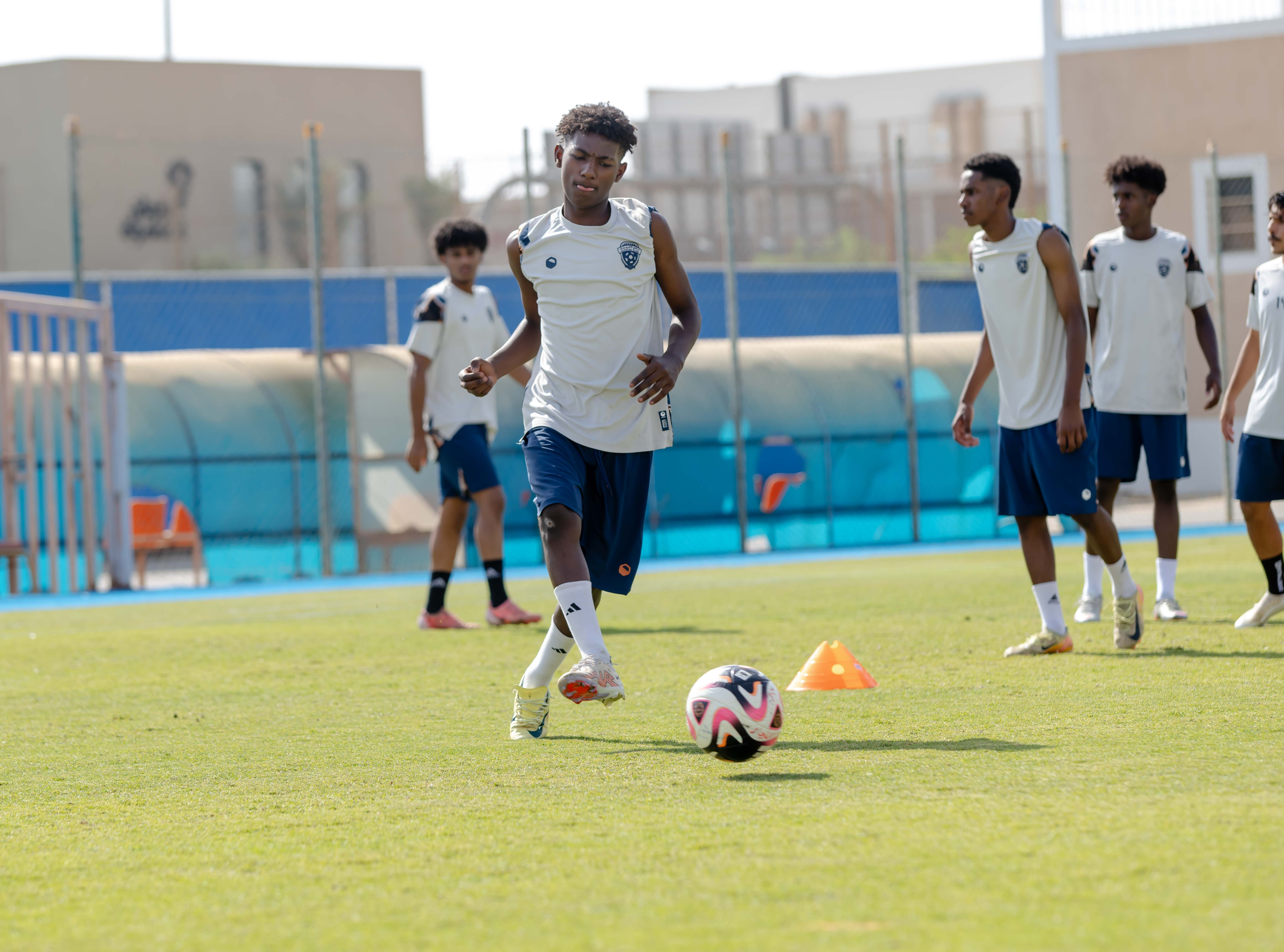الفيحاء تحت 17 سنة يجري تمرينه الرئيس لمواجهة نظيره نادي الامجاد