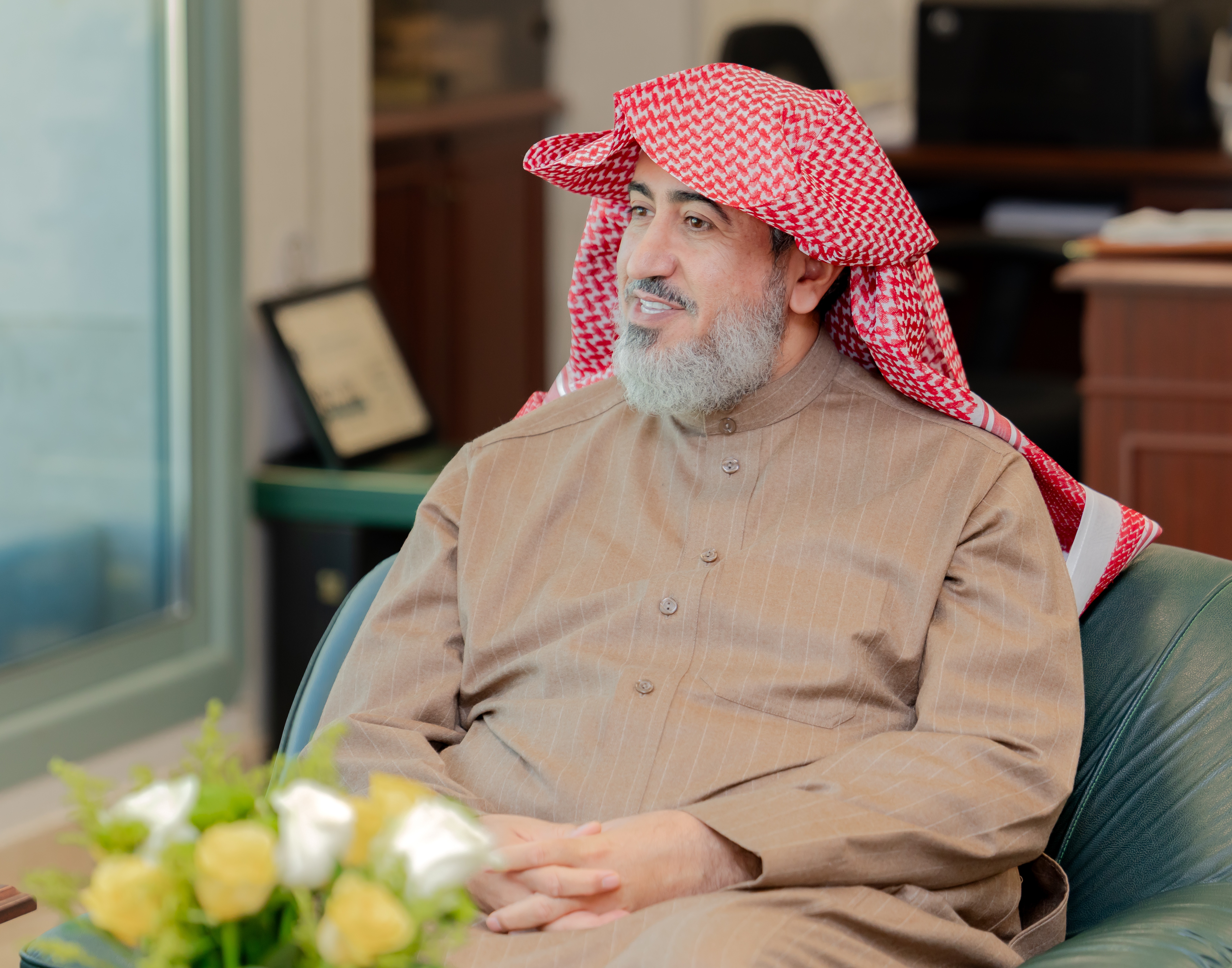 رئيس مجلس الإدارة الدكتور توفيق بن صالح المديهيم يزور وكيل جامعة المجمعة للتنمية والاستثمار الأستاذ الدكتور مسلّم بن محمد الدوسري .