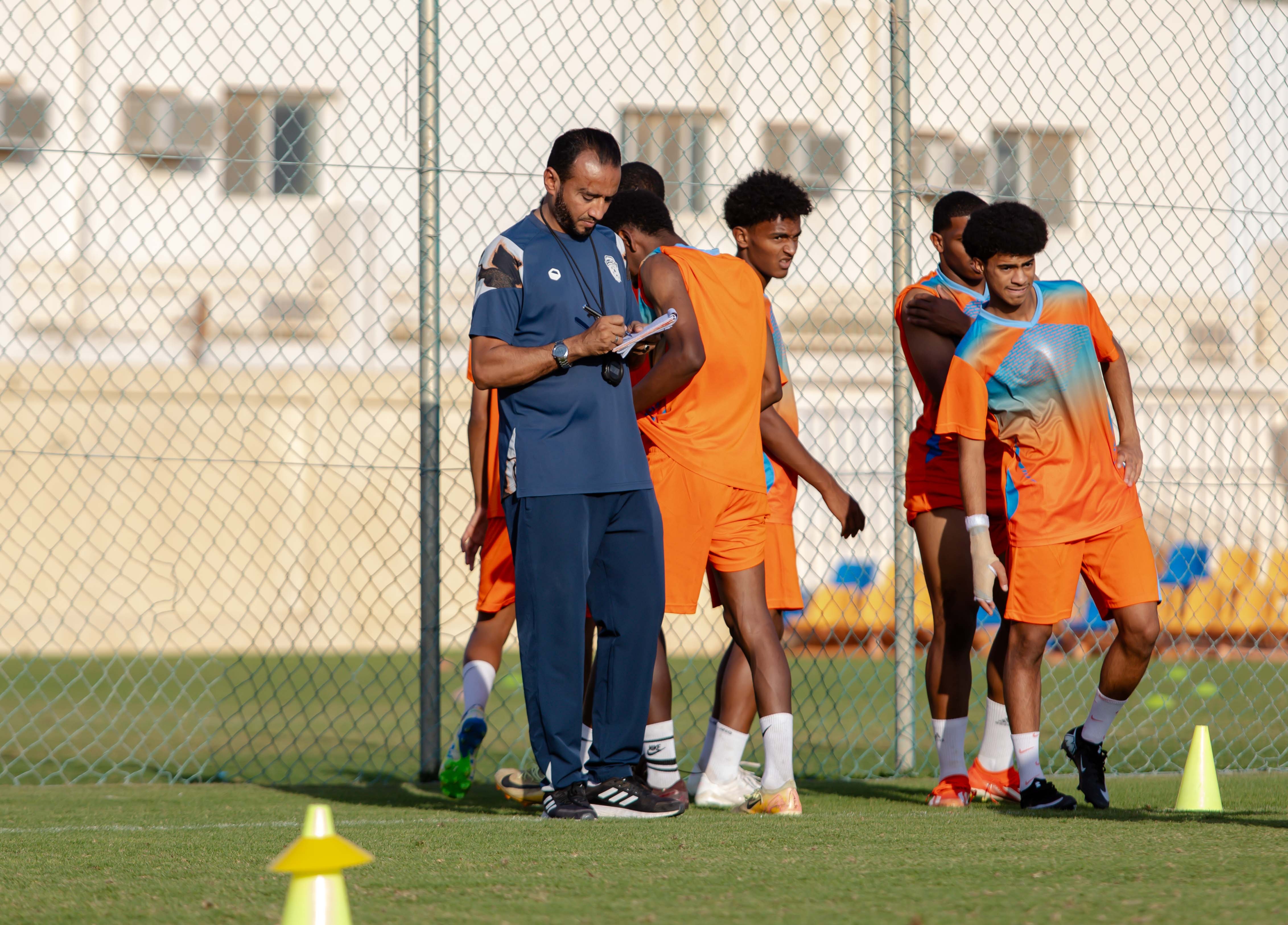 الفيحاء تحت 17 سنة يجري تمرينه الرئيس لمواجهة نظيره نادي الانصار