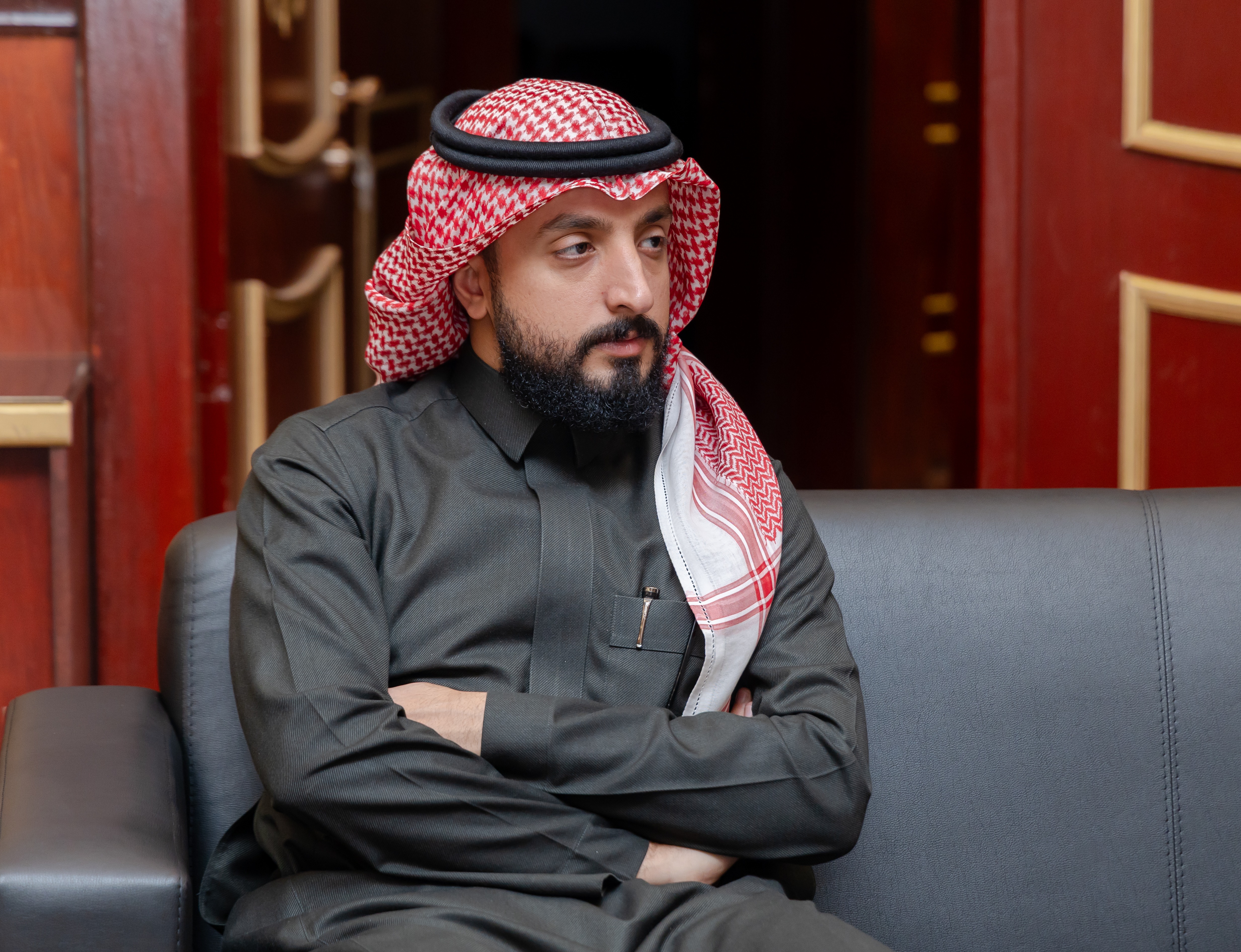 أمين عام الاتحاد السعودي لكرة القدم الأستاذ إبراهيم القاسم يزور نادي الفيحاء