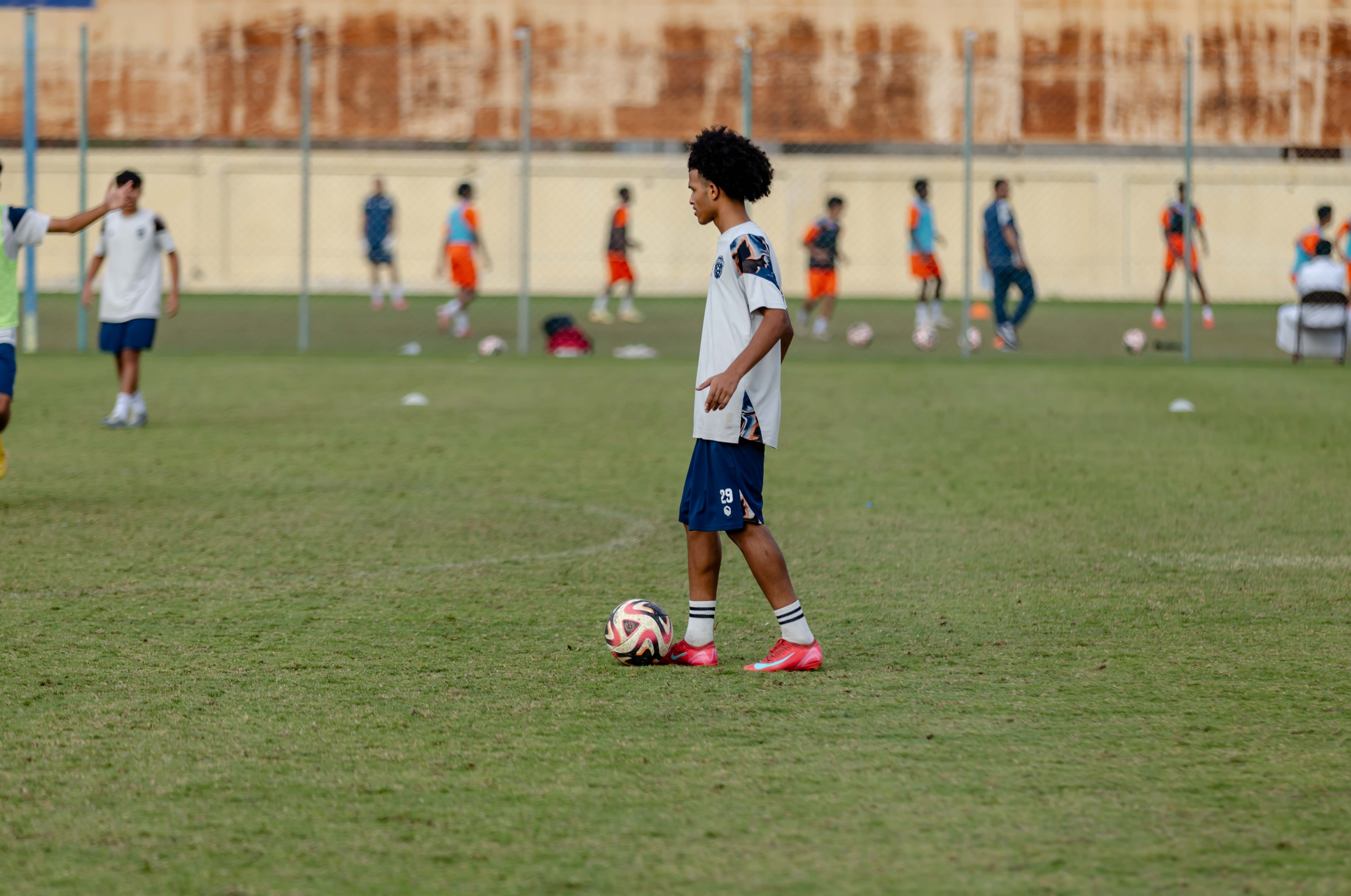 الفيحاء تحت 15 سنة يجري تمرينه الرئيس لمواجهة نظيره نادي الهلال