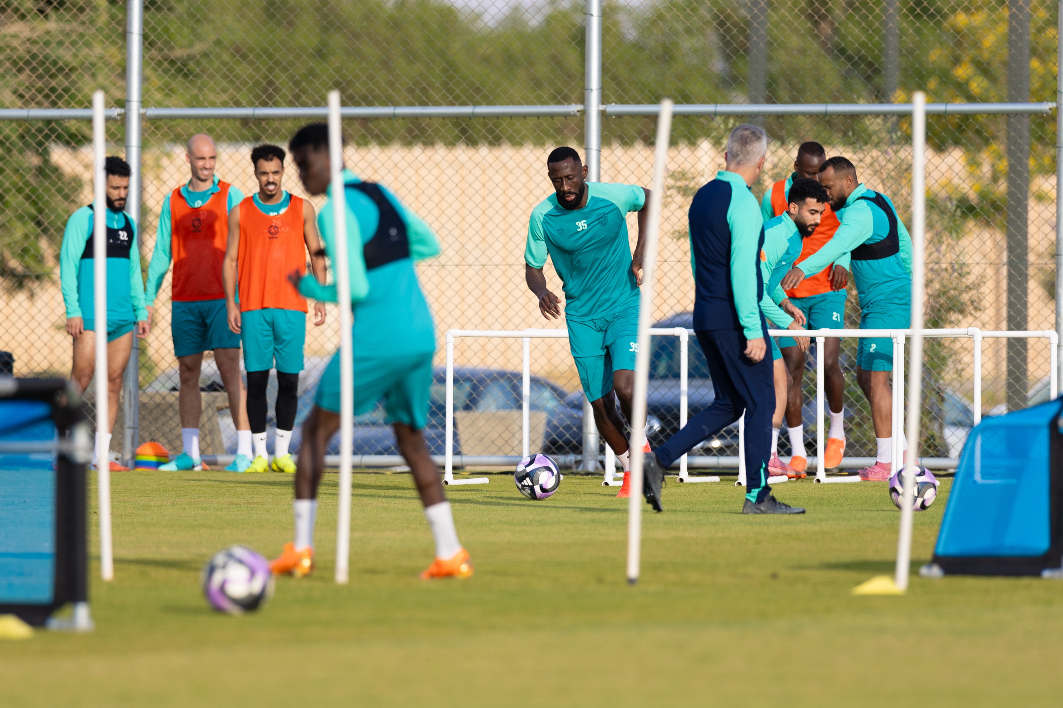 الفيحاء يستأنف تدريباته على الملعب الرديف بمدينة المجمعة الرياضية