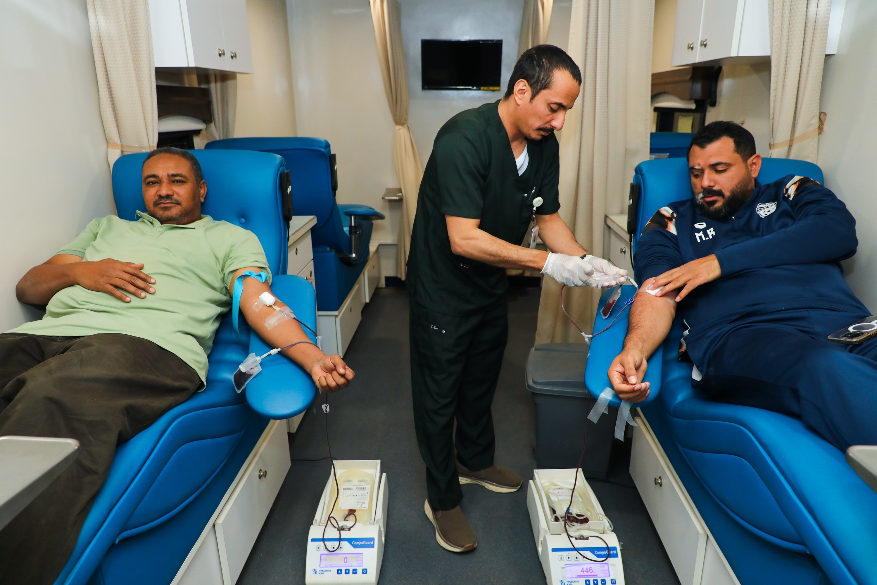 نادي الفيحاء ينظم حملة للتبرع بالدم بالتعاون مع رابطة دوري روشن ووزارة الصحة