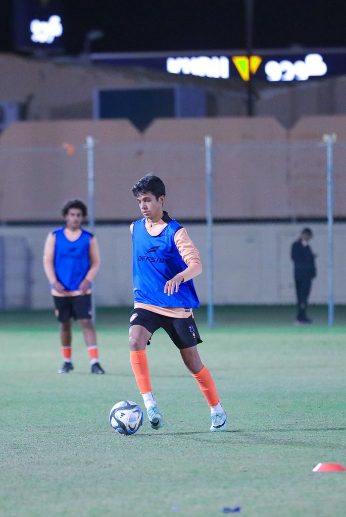 الفيحاء تحت 17 سنة يجري تمرينه الرئيس استعداداً لمواجهة نظيره نادي الشباب