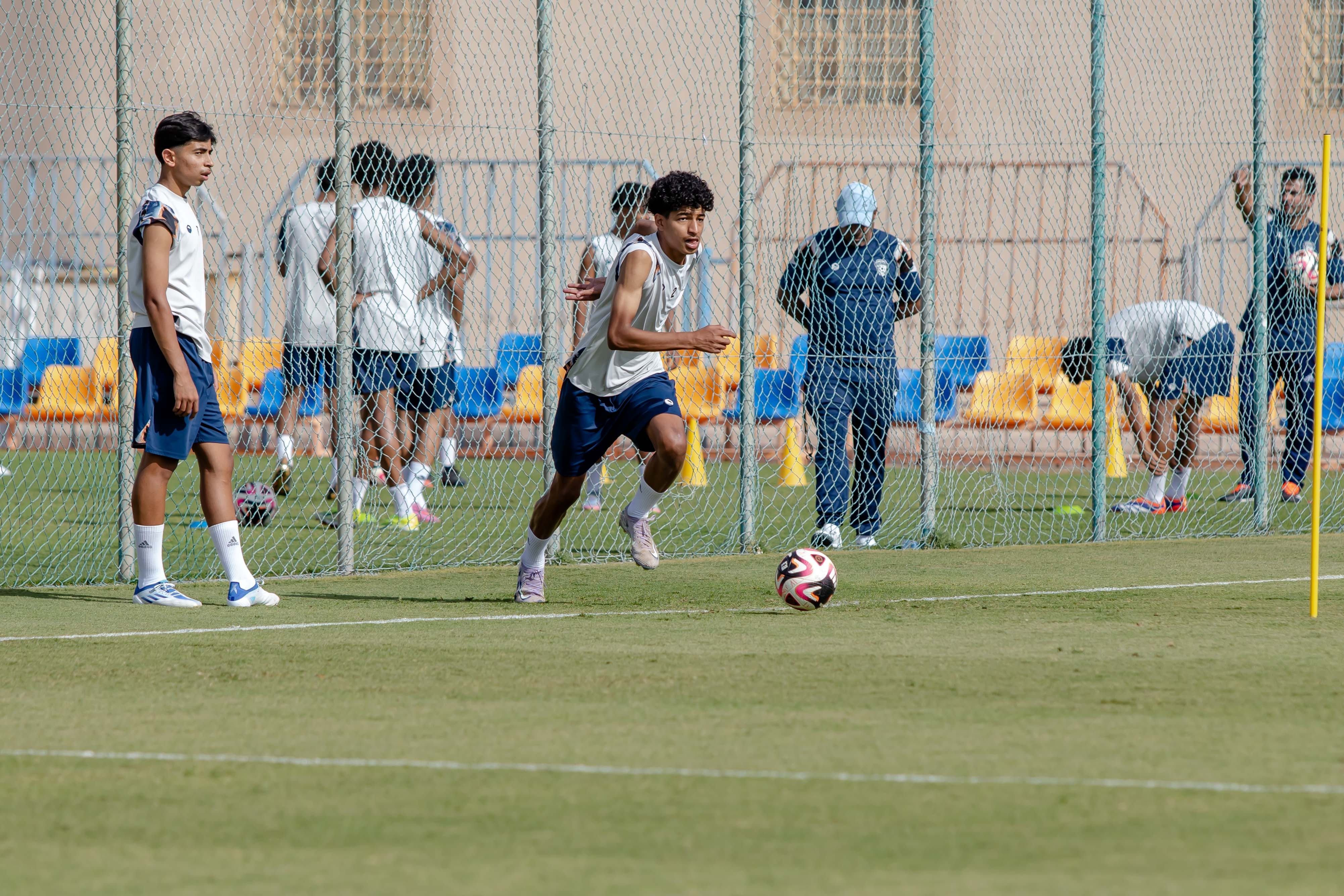 الفيحاء تحت 17 سنة يجري تمرينه الرئيس لمواجهة نظيره نادي الامجاد