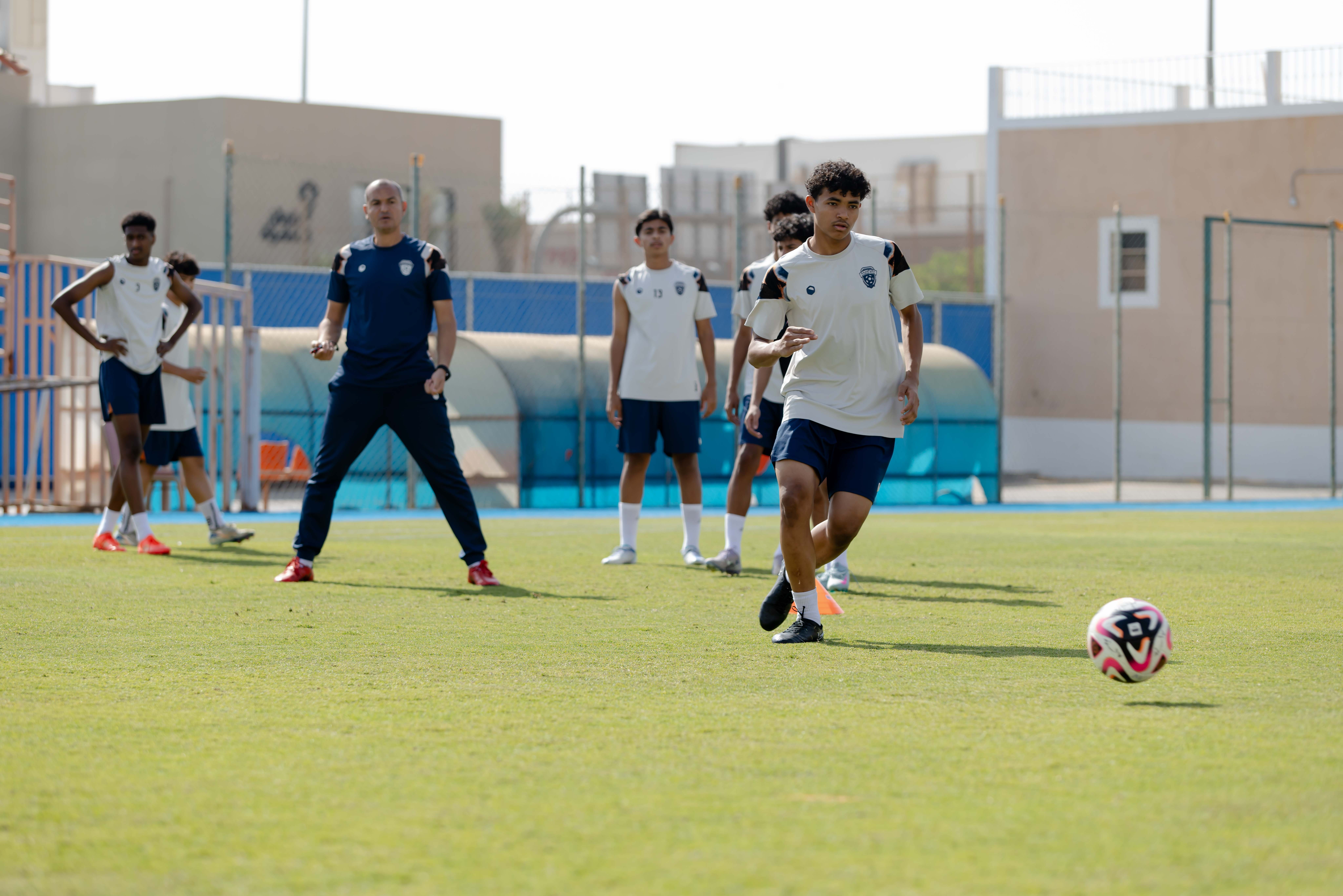 الفيحاء تحت 17 سنة يجري تمرينه الرئيس لمواجهة نظيره نادي الامجاد