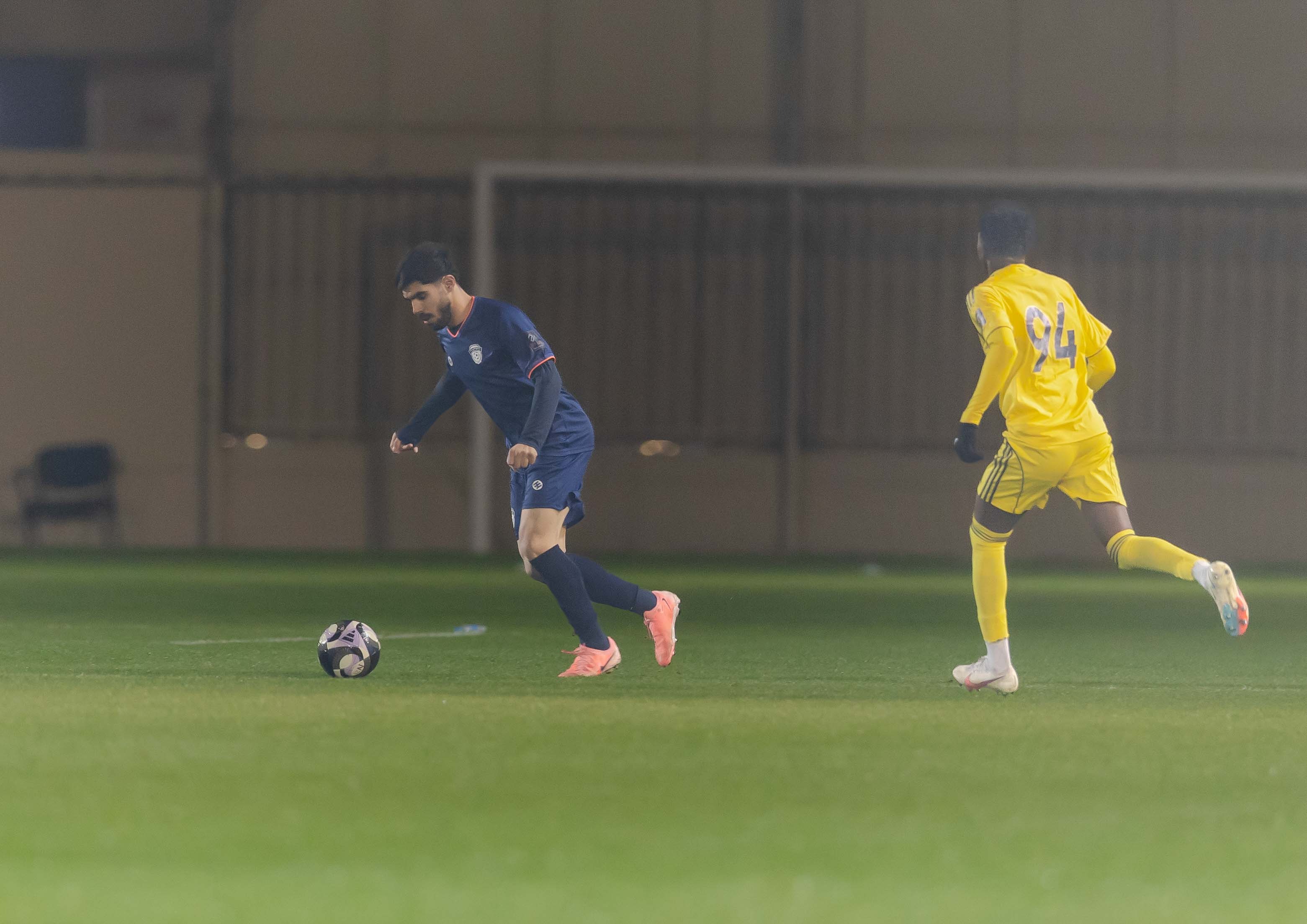 الفيحاء تحت 21 عامًا يتعادل مع نظيره النصر ضمن الجولة العاشرة من دوري جوي للنخبة U21 .