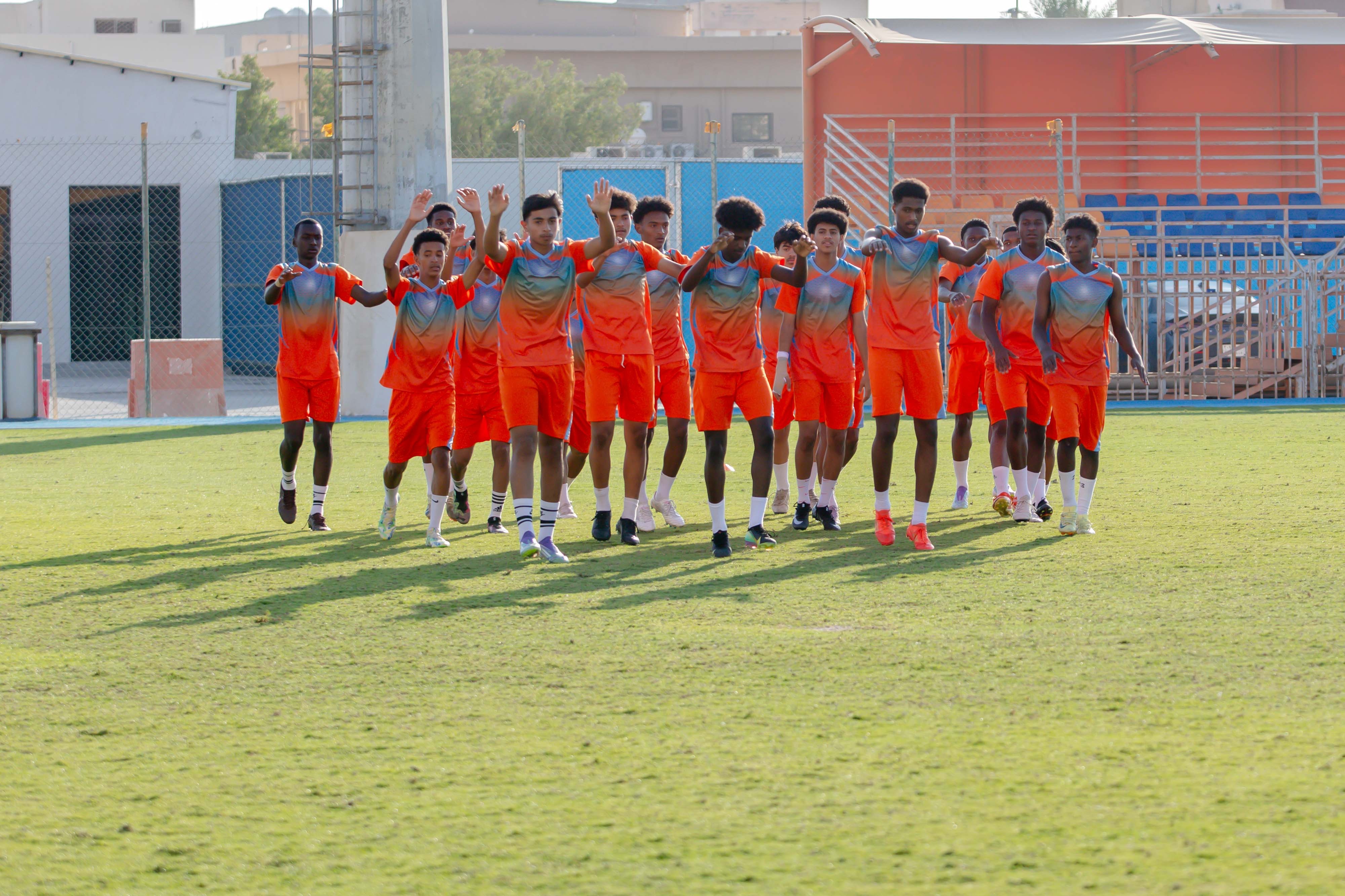 الفيحاء تحت 17 سنة يجري تمرينه الرئيس لمواجهة نظيره نادي الانصار