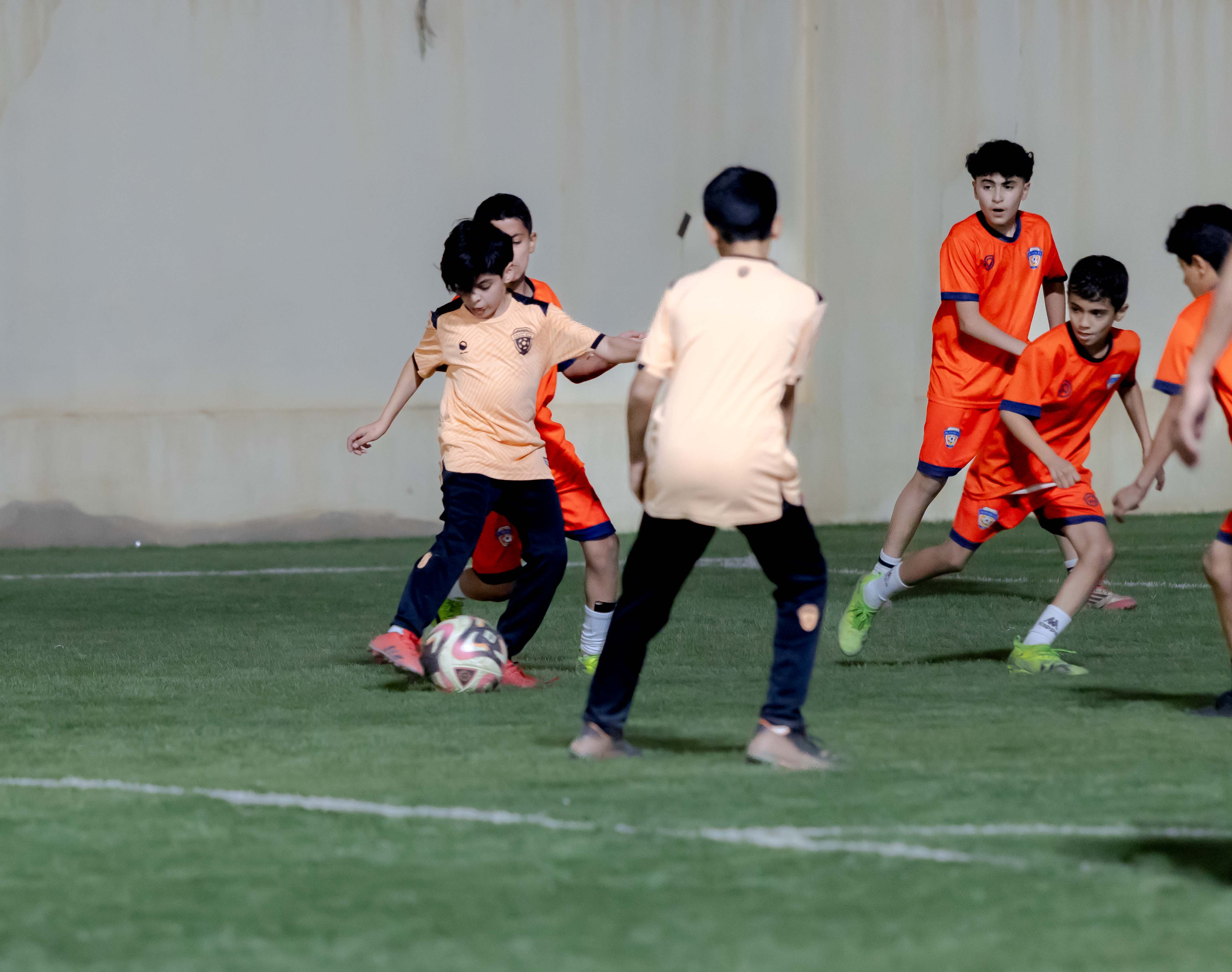 اكاديمية الفيحاء تقيم مناورة ودية